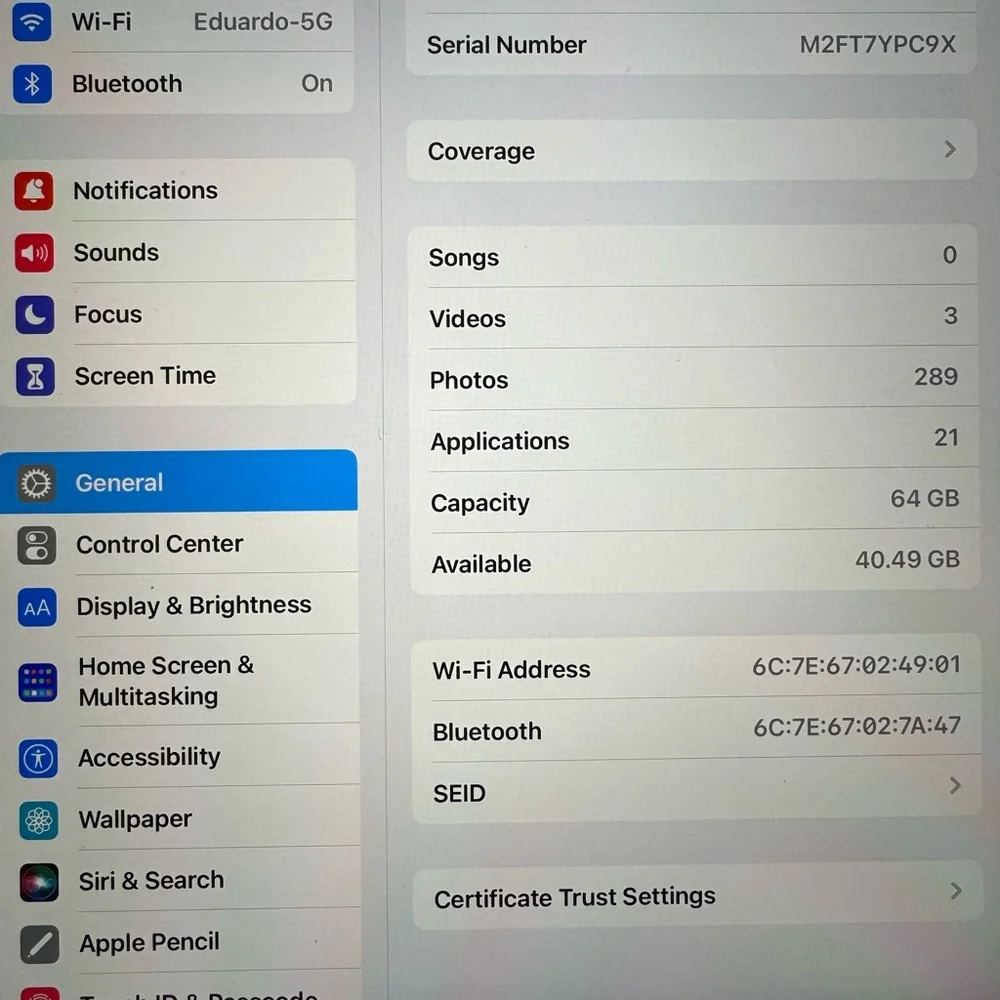 iPad 9th generation